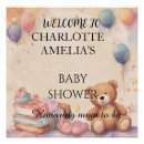 Search for gender neutral posters Teddy bear baby shower