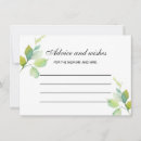 Search for leaves note cards Watercolor green leaves