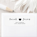 Search for bride groom return address labels Black