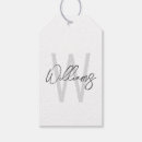 Search for monogram gift tags Initial