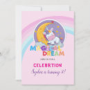 Search for dreaming unicorn invitations Rainbow