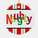 Search for funny naughty nice christmas tree decorations Green