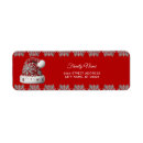 Search for santa hat return address labels Modern