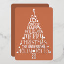 Search for words for a christmas cards Tree