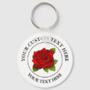 Search for rose flower key rings Red