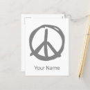 Search for hippie symbols postcards Hippy