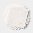 Search for monogrammed monogram initial letter napkins Minimalist