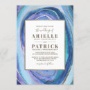 Search for gemstone wedding invitations Watercolor