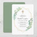 Search for geometric christening invitations Modern