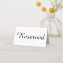 Search for reserved place cards Simple