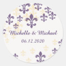 Search for mardi gras fleur de lis stickers Purple