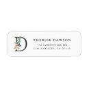 Search for initial d return address labels Watercolor