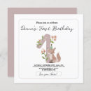 Search for fox 1st birthday invitations Cute whimsical sweet trendy