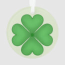 Search for luck christmas tree decorations Four leaf clover