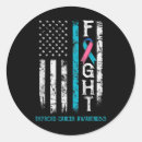 Search for blue awareness ribbon stickers Cancer