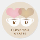 Search for valentine coffee stickers Couple