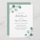 Search for eucalyptus bridal brunch invitations Sage green