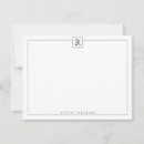 Search for monogram square note cards White