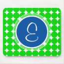 Search for polka dot monogram mouse mats Green
