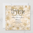 Search for winter wedding anniversary invitations Gold