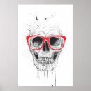 Search for red skull posters Black