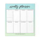 Search for weekly schedule notepads Modern