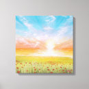 Search for poppy field canvas prints Sky