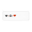 Search for chess return address labels King