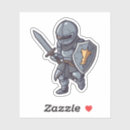 Search for sword and shield stickers Knight