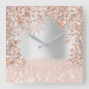 Search for blush pink floral clocks Botanical