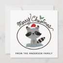 Search for raccoon christmas cards Cute