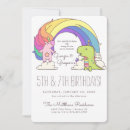 Search for dinosaur and unicorn party invitations Joint