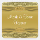 Search for gold embossed stickers Anniversary
