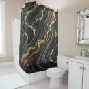 Search for black and gold shower curtains Bathroom