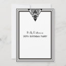 Search for vintage frame birthday invitations Black and white
