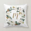 Search for white magnolia cushions Botanical