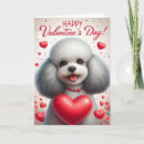 Search for poodle valentines day cards Dog