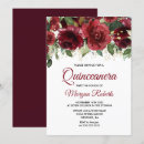 Search for burgundy and gold quinceanera invitations Party