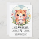 Search for hamster birthday invitations Watercolor