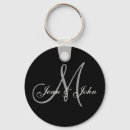 Search for wedding monogram rounded key rings Stylish