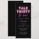 Search for for her 30th birthday invitations Talk thirty to me