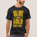 Search for blue and gold tshirts Vibes
