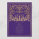 Search for purple wedding programmes Gothic
