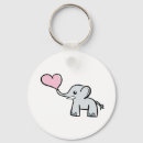 Search for cute elephants key rings Heart
