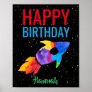 Search for space birthday party posters Rocket