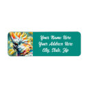 Search for yellow bird return address labels Cockatoo