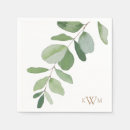 Search for greenery wedding napkins White