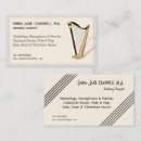 Search for harp business cards Elegant