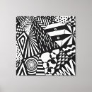 Search for abstract black and white canvas prints Shapes