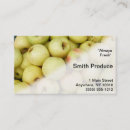 Search for fresh produce business cards Food